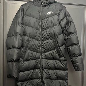 Nike Unisex Kid Black Puffer Coat